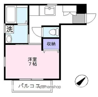 ヒューマンパレス新松戸Ⅳ【1階】の間取り