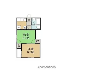 メゾンひまわり【2階】の間取り