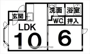 WINGII【102号室】の間取り