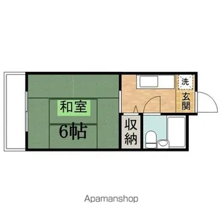 ハイツローネA【205号室】の間取り