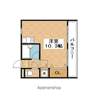 ジュネス別府【5階】の間取り
