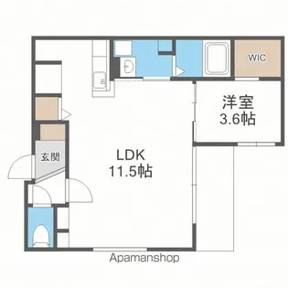casaAT平岸2nd【303号室】の間取り