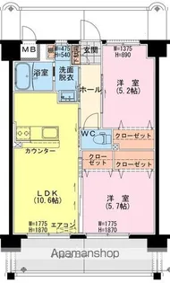 (仮称)延岡・北小路YMマンション【706号室】の間取り