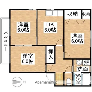 ビューラⅡ【2階】の間取り