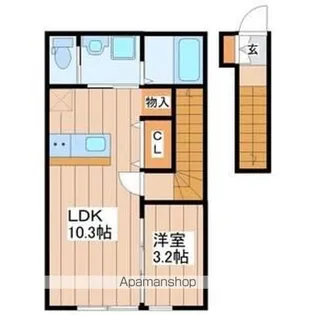 ウエストグランデ【2階】の間取り