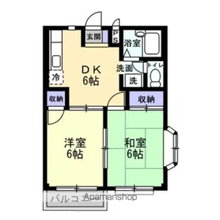 エルディムナンバ【2階】の間取り