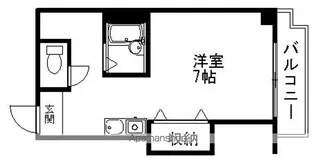 メゾン東大津【209号室】の間取り