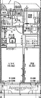 LEGRANDⅡ(ルグラン2)【3階】の間取り