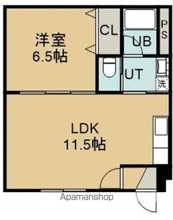 メゾンパティオ梁川(メゾンパティオヤナガワ)【202号室】の間取り