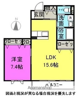 サウスウインド【203号室】の間取り