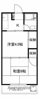 岡本ハイツ【1階】の間取り