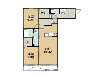 CLARIS SUMIYOSHI B【106号室】の間取り