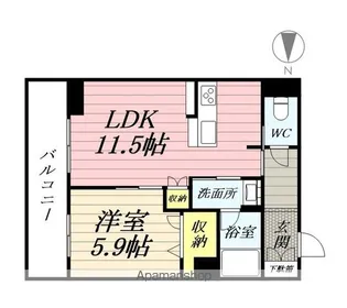セリージャ デ トーア【4階】の間取り