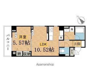 MAISON MERCI【401号室】の間取り
