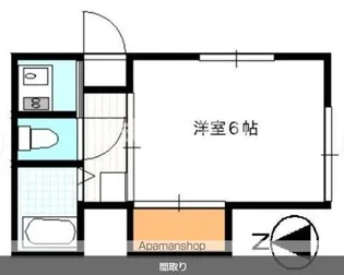 山下イースト【1階号室】の間取り