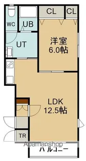 BARRY美原Ⅰ(バリーミハラワン)【102号室】の間取り