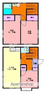 岩手県一関市山目字才天【一戸建】の間取り