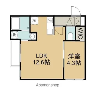 AUREA TERRACE【202号室】の間取り