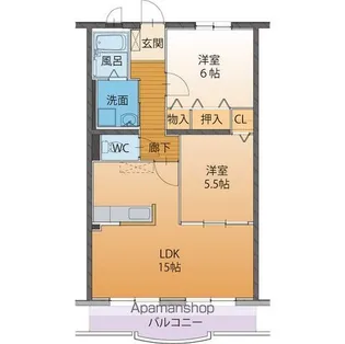 ハートフル柚子【1階】の間取り