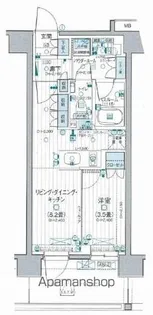デュオステージ立川錦町【2階】の間取り