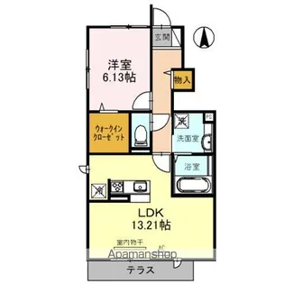 カーサリモーネ(天美西)【1階】の間取り