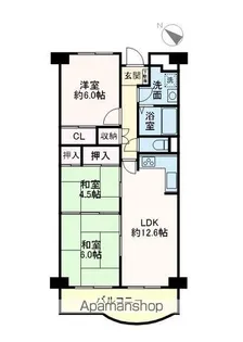 サンコーポ浦安E棟【315号室】の間取り