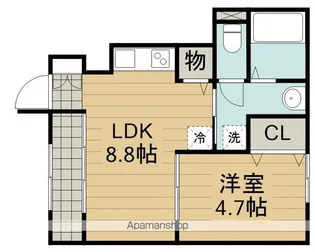 グランフェリス【1階】の間取り