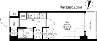 スカイコート笹塚駅前【6階】の間取り