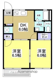リバーサイド大竹B【101号室】の間取り