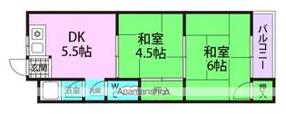 阪神マンション【208号室】の間取り