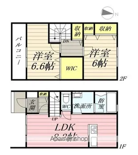 K'Sガーデン蓮中前【105号室】の間取り