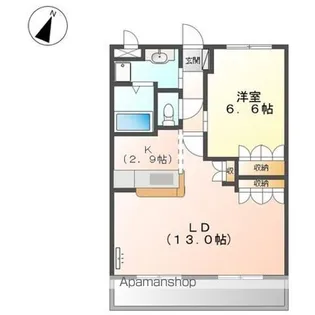 ロイヤルKⅡ【203号室】の間取り