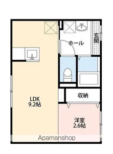 ウィザース【1階】の間取り
