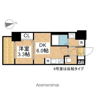 プレリス丸の内オーレル【10階】の間取り