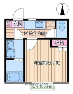 ファインベル北綾瀬Ⅳ【202号室】の間取り