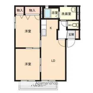 ルミエール江川【2階】の間取り