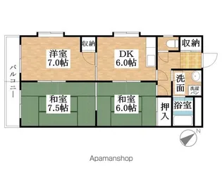 GREEN VIRA【203号室】の間取り