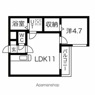 プリヴィエール西町【2階】の間取り