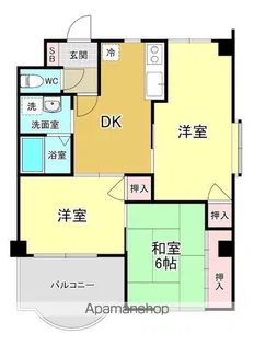 キャステルMTK【3階】の間取り