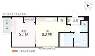 QUIET CRAB HOUSE MIX山手(仮)【2階】の間取り