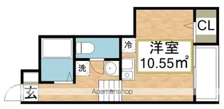 リック城南【1階】の間取り