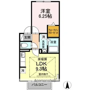 レクスト下方【2階】の間取り