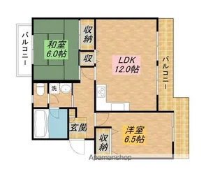 ラスディ守山【1階】の間取り