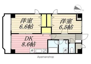 グランソレイユ【401号室】の間取り