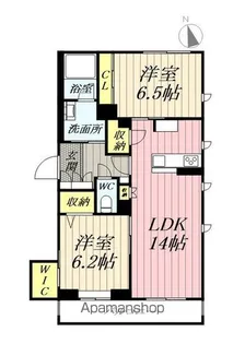 アルコーブ51【102号室】の間取り