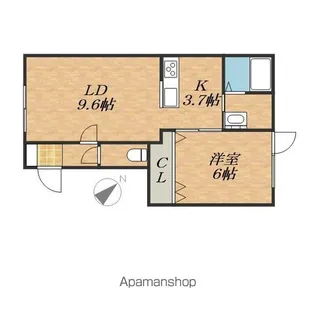 パイナップルハウスⅡ【2階】の間取り