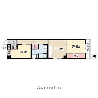 GIFU長住ビル【602号室】の間取り