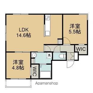 AUREA TERRACE【203号室】の間取り