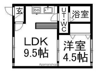 ΑNEXT東札幌第2【412号室】の間取り