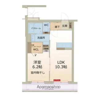 グーテンターク【3階】の間取り
